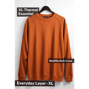 SEO TITLE
Pro Tour Thermal Crewneck Sweatshirt XL Rust Waffle Knit Pullover